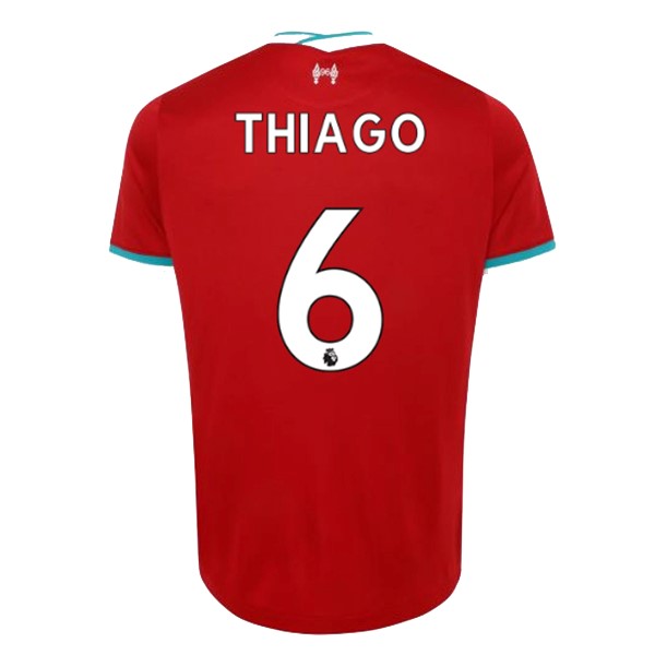 Camiseta Liverpool NO.6 Thiago Primera Equipación 2020-2021 Rojo